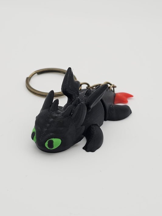 Flexi toothless keychain