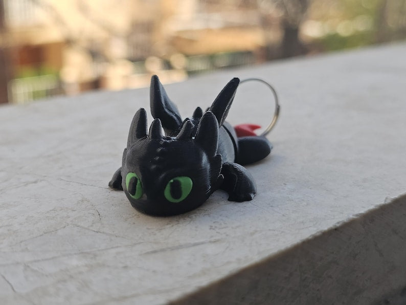 Flexi toothless keychain