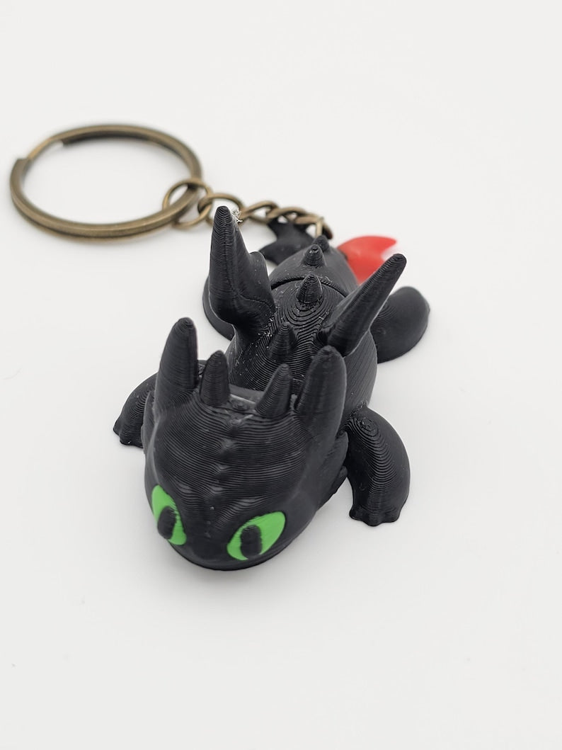 Flexi toothless keychain