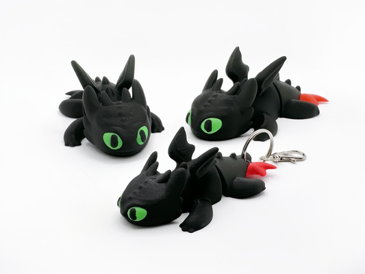 Flexi toothless keychain
